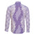 Hawaii Aloha Plumeria Lei Lavender Palaka Family Matching Summer Maxi Dress and Hawaiian Shirt - Polynesian Pride