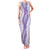 Hawaii Aloha Plumeria Lei Lavender Palaka Family Matching Tank Maxi Dress and Hawaiian Shirt - Polynesian Pride