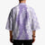 Hawaii Aloha Plumeria Lei Lavender Palaka Kimono - Polynesian Pride