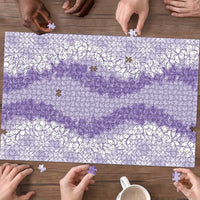 Hawaii Aloha Plumeria Lei Lavender Palaka Puzzle LT7 - Polynesian Pride