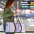 Hawaii Aloha Plumeria Lei Lavender Palaka Travel Bag - Polynesian Pride