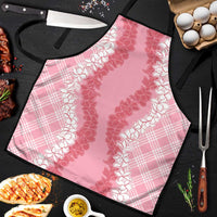 Hawaii Aloha Plumeria Lei Pink Palaka Apron - Polynesian Pride