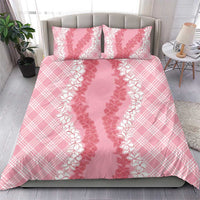 Hawaii Aloha Plumeria Lei Pink Palaka Bedding Set - Polynesian Pride