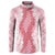 Hawaii Aloha Plumeria Lei Pink Palaka Button Sweatshirt - Polynesian Pride