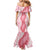 Hawaii Aloha Plumeria Lei Pink Palaka Family Matching Mermaid Dress and Hawaiian Shirt - Polynesian Pride