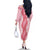 Hawaii Aloha Plumeria Lei Pink Palaka Family Matching Off The Shoulder Long Sleeve Dress and Hawaiian Shirt - Polynesian Pride