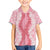 Hawaii Aloha Plumeria Lei Pink Palaka Kid Hawaiian Shirt - Polynesian Pride