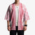 Hawaii Aloha Plumeria Lei Pink Palaka Kimono - Polynesian Pride