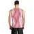 Hawaii Aloha Plumeria Lei Pink Palaka Men Tank Top - Polynesian Pride