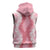 Hawaii Aloha Plumeria Lei Pink Palaka Sleeveless Hoodie - Polynesian Pride