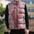 Hawaii Aloha Plumeria Lei Pink Palaka Sleeveless Puffer Jacket - Polynesian Pride