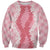 Hawaii Aloha Plumeria Lei Pink Palaka Sweatshirt - Polynesian Pride