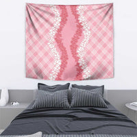 Hawaii Aloha Plumeria Lei Pink Palaka Tapestry - Polynesian Pride