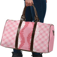 Hawaii Aloha Plumeria Lei Pink Palaka Travel Bag - Polynesian Pride