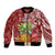 Mele Kalikimaka Hawaii Christmas Bomber Jacket Pineapple Party LT7 Unisex Red - Polynesian Pride