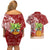 Mele Kalikimaka Hawaii Christmas Couples Matching Off Shoulder Short Dress and Hawaiian Shirt Pineapple Party LT7 - Polynesian Pride
