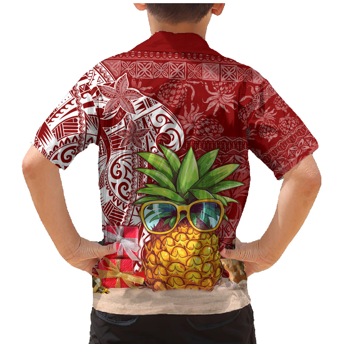 Mele Kalikimaka Hawaii Christmas Family Matching Mermaid Dress and Hawaiian Shirt Pineapple Party LT7 - Polynesian Pride