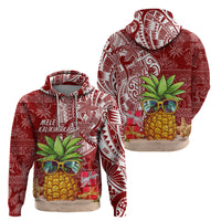 Mele Kalikimaka Hawaii Christmas Hoodie Pineapple Party LT7 - Polynesian Pride