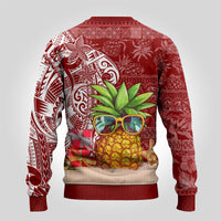 Mele Kalikimaka Hawaii Christmas Ugly Christmas Sweater Pineapple Party LT7 - Polynesian Pride