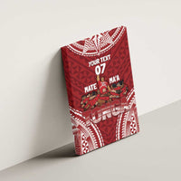 Personalized Mate Maa Tonga Rugby Canvas Wall Art Ofa Atu Tonga