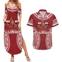 Personalized Mate Maa Tonga Rugby Couples Matching Summer Maxi Dress and Hawaiian Shirt Ofa Atu Tonga