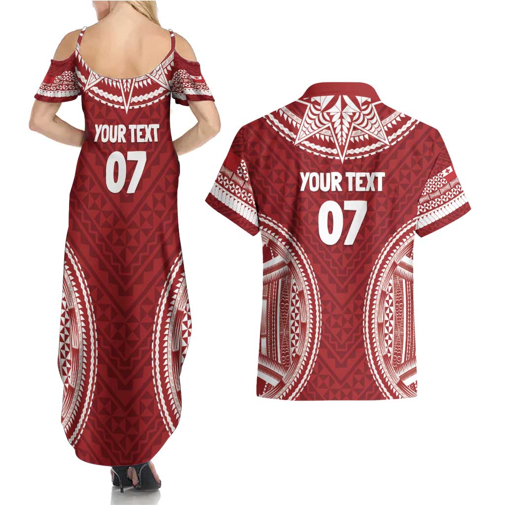 Personalized Mate Maa Tonga Rugby Couples Matching Summer Maxi Dress and Hawaiian Shirt Ofa Atu Tonga