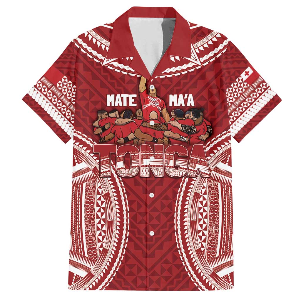 Personalized Mate Maa Tonga Rugby Family Matching Long Sleeve Bodycon Dress and Hawaiian Shirt Ofa Atu Tonga