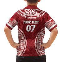 Personalized Mate Maa Tonga Rugby Family Matching Short Sleeve Bodycon Dress and Hawaiian Shirt Ofa Atu Tonga