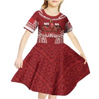 Personalized Mate Maa Tonga Rugby Kid Short Sleeve Dress Ofa Atu Tonga