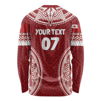 Personalized Mate Maa Tonga Rugby Long Sleeve Shirt Ofa Atu Tonga