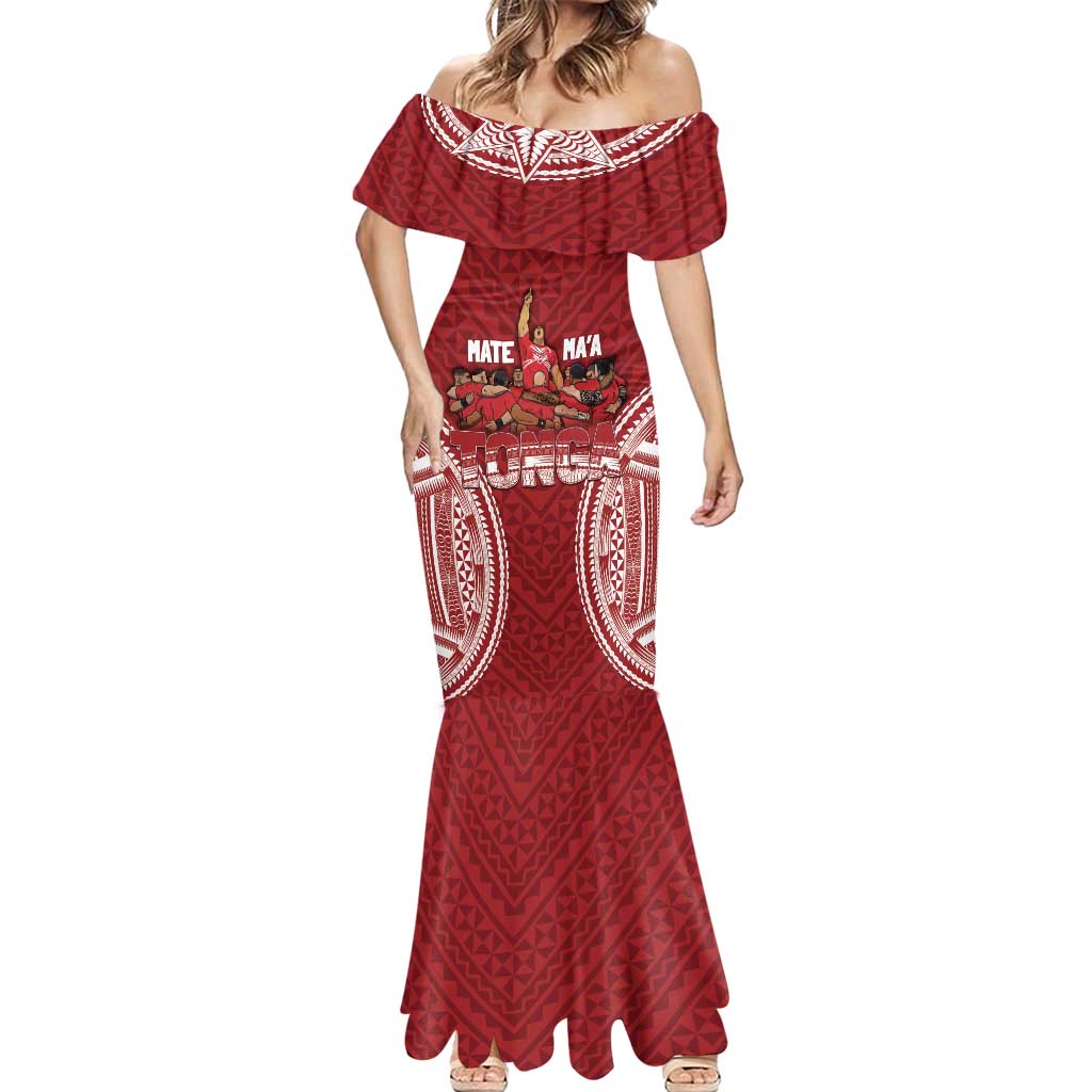 Personalized Mate Maa Tonga Rugby Mermaid Dress Ofa Atu Tonga