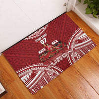 Personalized Mate Maa Tonga Rugby Rubber Doormat Ofa Atu Tonga