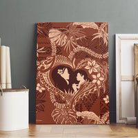 Hawaii Plumeria Canvas Wall Art Hau'oli la Makuahine Sunburned LT7 - Polynesian Pride