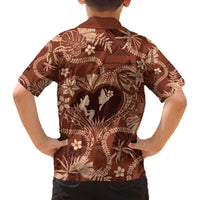 Hawaii Plumeria Family Matching Long Sleeve Bodycon Dress and Hawaiian Shirt Hau'oli la Makuahine Sunburned LT7 - Polynesian Pride