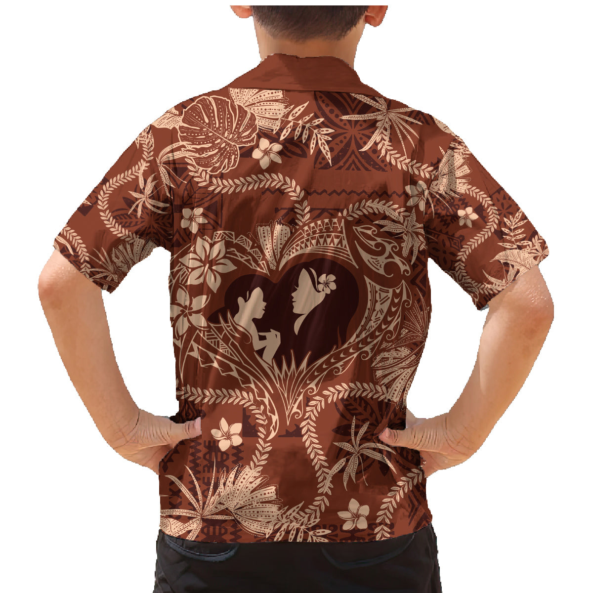 Hawaii Plumeria Family Matching Mermaid Dress and Hawaiian Shirt Hau'oli la Makuahine Sunburned LT7 - Polynesian Pride