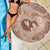 Hawaii Plumeria Beach Blanket Hau'oli la Makuahine Beige LT7 - Polynesian Pride