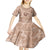 Hawaii Plumeria Kid Short Sleeve Dress Hau'oli la Makuahine Beige LT7 - Polynesian Pride