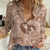 Hawaii Plumeria Women Casual Shirt Hau'oli la Makuahine Beige LT7 Female Beige - Polynesian Pride