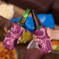 Hawaii Plumeria 4 in 1 Can Cooler Tumbler Hau'oli la Makuahine Rosy