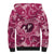 Hawaii Plumeria Sherpa Hoodie Hau'oli la Makuahine Rosy LT7 - Polynesian Pride