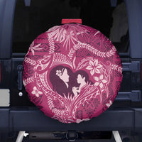 Hawaii Plumeria Spare Tire Cover Hau'oli la Makuahine Rosy LT7 - Polynesian Pride