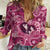 Hawaii Plumeria Women Casual Shirt Hau'oli la Makuahine Rosy LT7 Female Pink - Polynesian Pride