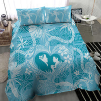 Hawaii Plumeria Bedding Set Hau'oli la Makuahine Turquoise LT7 - Polynesian Pride