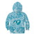 Hawaii Plumeria Kid Hoodie Hau'oli la Makuahine Turquoise LT7 - Polynesian Pride
