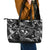 Hawaii Plumeria Leather Tote Bag Hau'oli la Makuahine Monochrome LT7 - Polynesian Pride