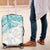 Polynesia Humpback Whale Luggage Cover Tropical Plumeria Turquoise
