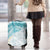 Polynesia Humpback Whale Luggage Cover Tropical Plumeria Turquoise