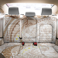 Polynesia Humpback Whale Back Car Seat Cover Tropical Plumeria Beige