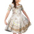 Polynesia Humpback Whale Family Matching Mermaid Dress and Hawaiian Shirt Tropical Plumeria Beige
