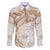 Polynesia Humpback Whale Family Matching Mermaid Dress and Hawaiian Shirt Tropical Plumeria Beige